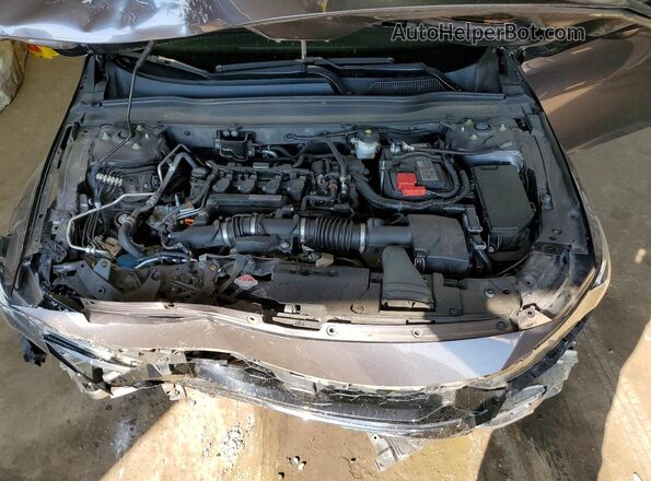 1HGCV1F18KA076939 2019 HONDA ACCORD Charcoal Widok wnętrza z tyłu