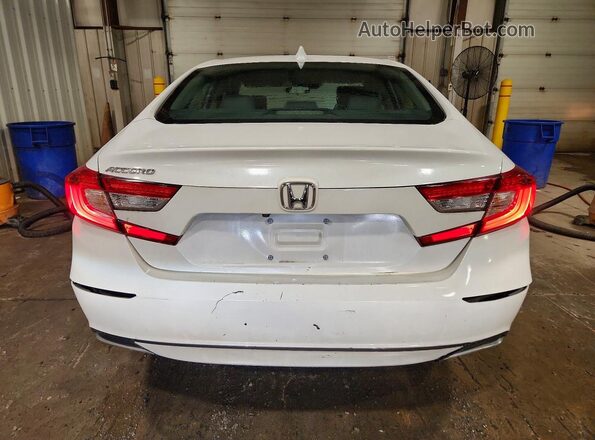 1HGCV1F18KA100575 2019 HONDA ACCORD White Rear view