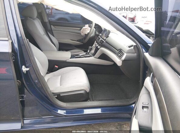 1HGCV1F18KA113097 2019 HONDA ACCORD Blue Widok wnętrza z przodu