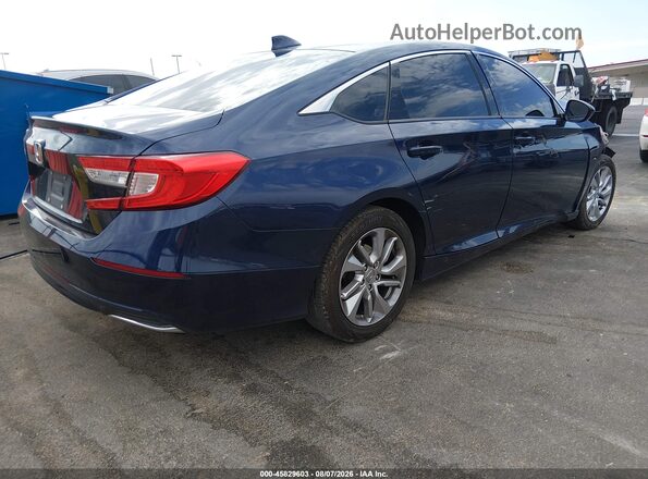 1HGCV1F18KA113097 2019 HONDA ACCORD Blue Tył prawy