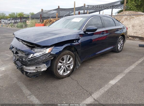 1HGCV1F18KA113097 2019 HONDA ACCORD Blue Przód lewy
