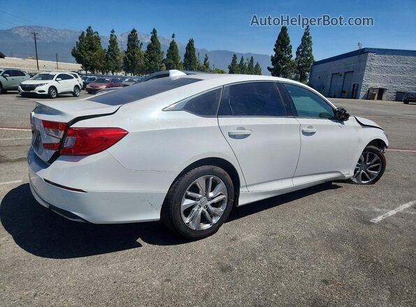 1HGCV1F18KA123998 2019 HONDA ACCORD White Rear right