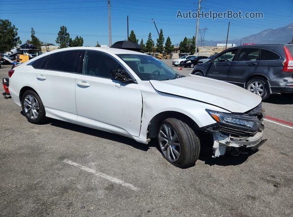 1HGCV1F18KA123998 2019 HONDA ACCORD White Front right
