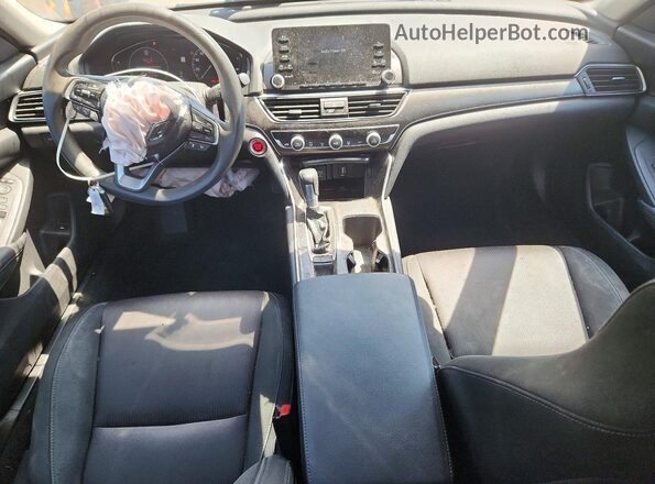 1HGCV1F18KA123998 2019 HONDA ACCORD White Dashboard view
