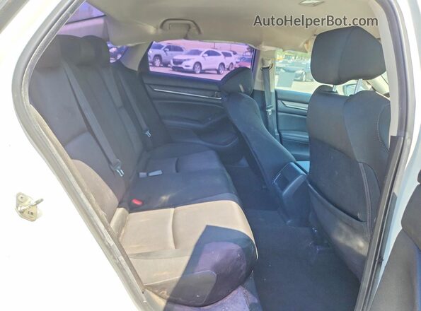 1HGCV1F18KA123998 2019 HONDA ACCORD White Rear seats view