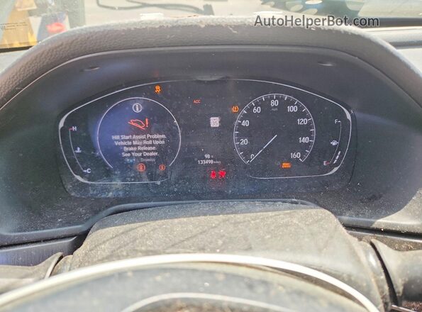 1HGCV1F18KA123998 2019 HONDA ACCORD White Instrument cluster view