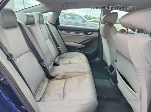 1HGCV1F18KA161389 2019 HONDA ACCORD Blue Widok tylnych siedzeń