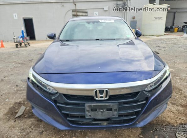 1HGCV1F18KA161389 2019 HONDA ACCORD Blue Widok z przodu