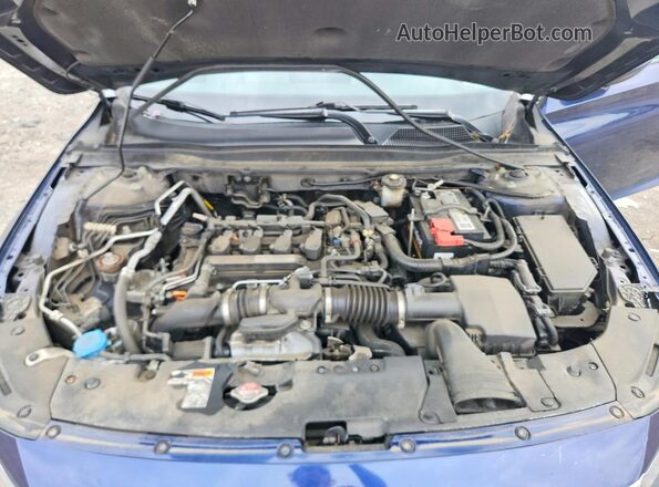 1HGCV1F18KA161389 2019 HONDA ACCORD Blue Widok wnętrza z tyłu