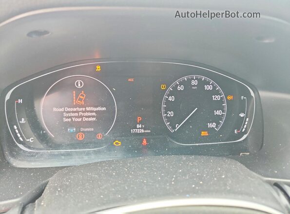 1HGCV1F18KA161389 2019 HONDA ACCORD Blue Widok zestawu wskaźników