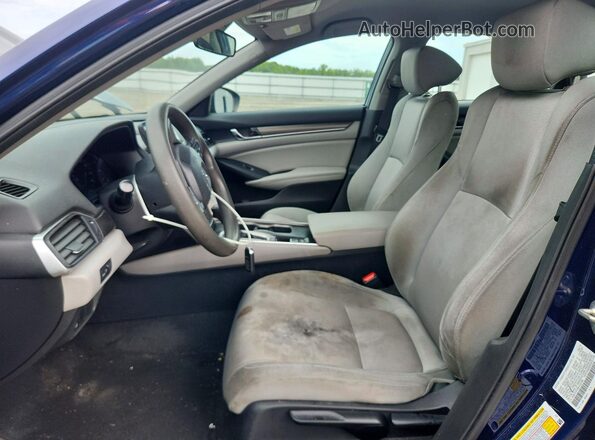 1HGCV1F18KA161389 2019 HONDA ACCORD Blue Widok wnętrza z przodu