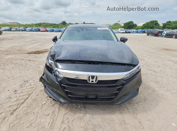 1HGCV1F18LA080006 2020 HONDA ACCORD Black Front view