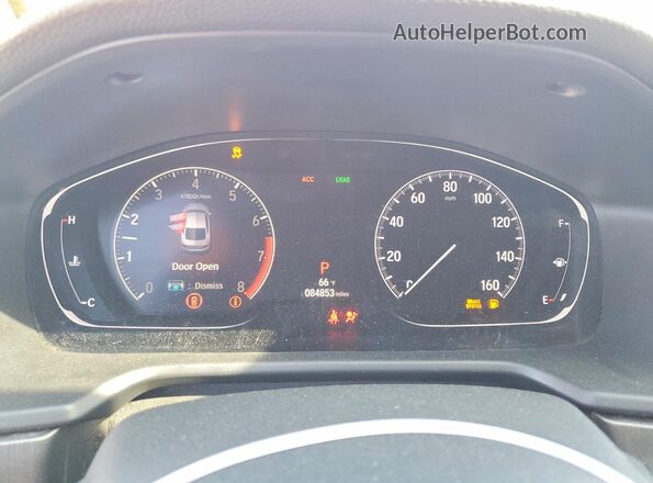 1HGCV1F18LA097128 2020 HONDA ACCORD Red Widok zestawu wskaźników