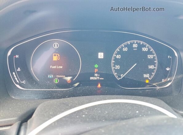 1HGCV1F18LA099803 2020 HONDA ACCORD Белый Вид щитка приборов