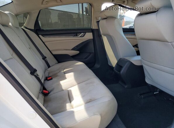1HGCV1F18LA099803 2020 HONDA ACCORD Белый Вид задних сидений