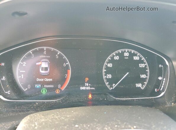1HGCV1F18LA122612 2020 HONDA ACCORD Silver Вид щитка приладів