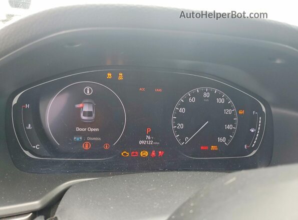 1HGCV1F18LA142021 2020 HONDA ACCORD Gray Widok zestawu wskaźników