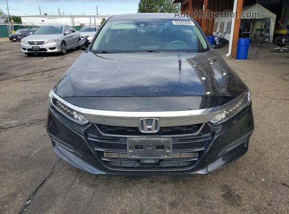 1HGCV1F18LA157425 2020 HONDA ACCORD Black Вид спереду