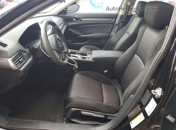 1HGCV1F18LA157425 2020 HONDA ACCORD Black Вид салону спереду