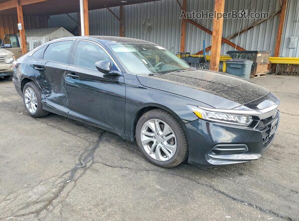 1HGCV1F18LA157425 2020 HONDA ACCORD Black Передня права чверть