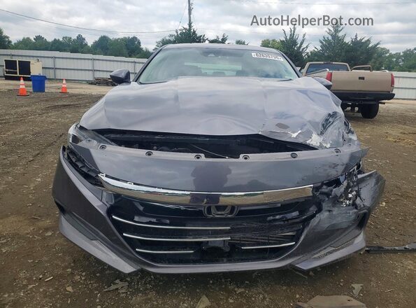 1HGCV1F18MA017148 2021 HONDA ACCORD Gray Widok z przodu