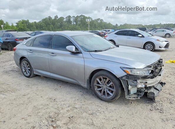 1HGCV1F18MA051932 2021 HONDA ACCORD Silver Przód prawy