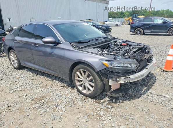 1HGCV1F18MA105939 2021 HONDA ACCORD Gray Delantero derecho