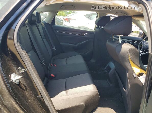 1HGCV1F18NA023162 2022 HONDA ACCORD Black უკანა სავარძლების ხედი