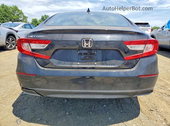 1HGCV1F18NA023162 2022 HONDA ACCORD Black უკანა ხედი
