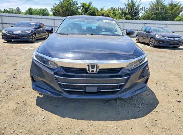 1HGCV1F18NA023162 2022 HONDA ACCORD Black წინა ხედი