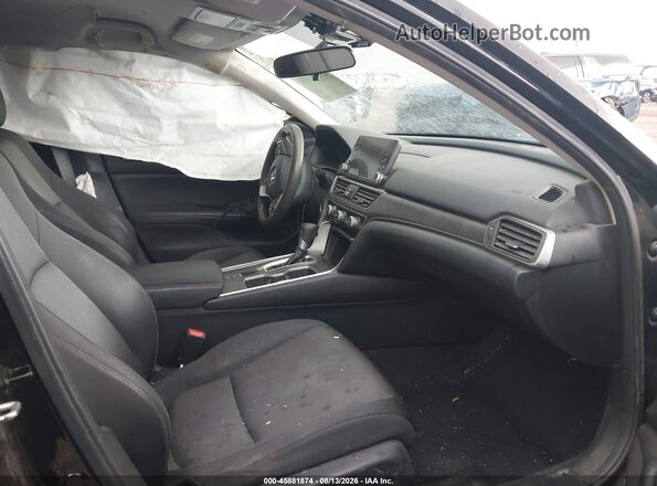 1HGCV1F19JA102057 2018 HONDA ACCORD Black Widok wnętrza z przodu
