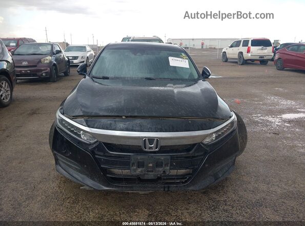1HGCV1F19JA102057 2018 HONDA ACCORD Black Widok zestawu wskaźników