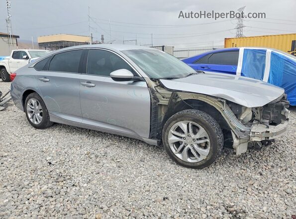 1HGCV1F19JA118968 2018 HONDA ACCORD Серебряный Передняя правая четверть