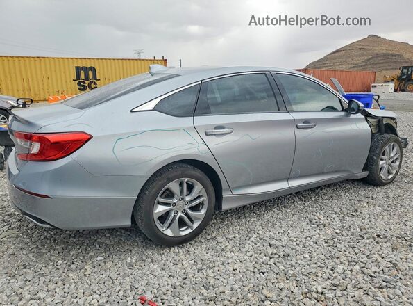1HGCV1F19JA118968 2018 HONDA ACCORD Серебряный Задняя правая четверть