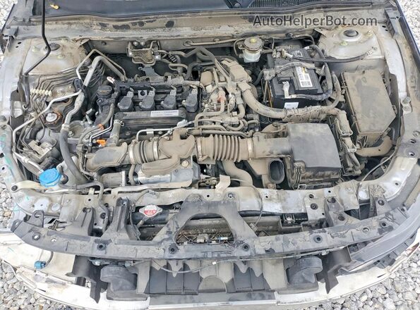1HGCV1F19JA118968 2018 HONDA ACCORD Серебряный Вид задней части салона