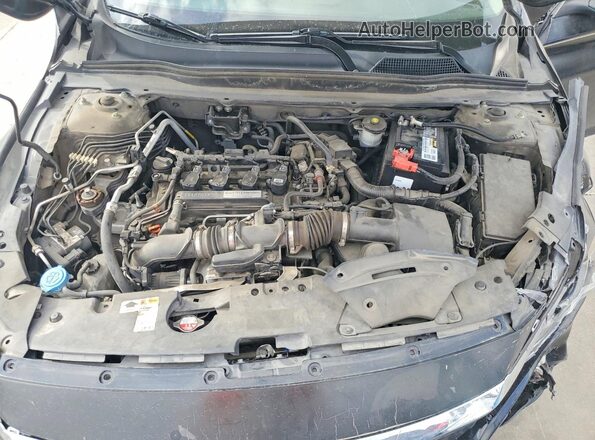 1HGCV1F19JA166440 2018 HONDA ACCORD Black Widok wnętrza z tyłu