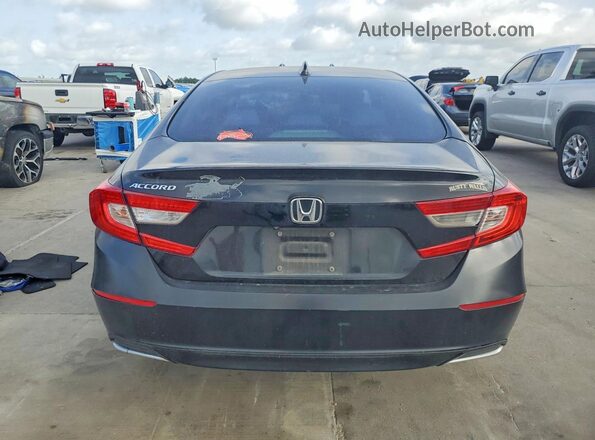 1HGCV1F19JA166440 2018 HONDA ACCORD Black Widok z tyłu