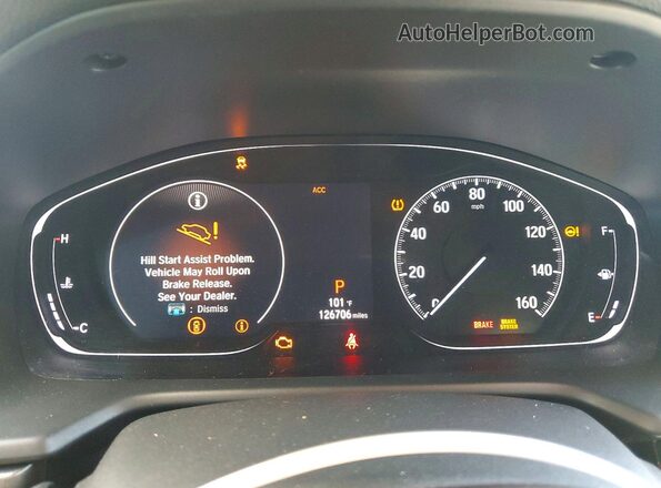 1HGCV1F19JA173808 2018 HONDA ACCORD Black Вид щитка приладів