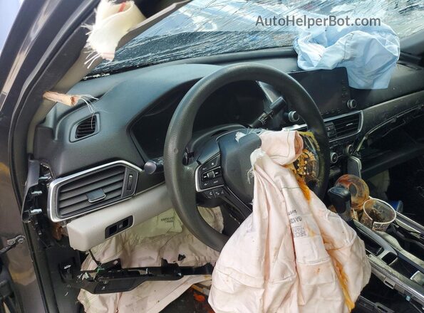 1HGCV1F19JA206483 2018 HONDA ACCORD Серый Вид щитка приборов