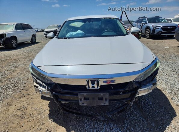 1HGCV1F19JA260205 2018 HONDA ACCORD White Вид спереду
