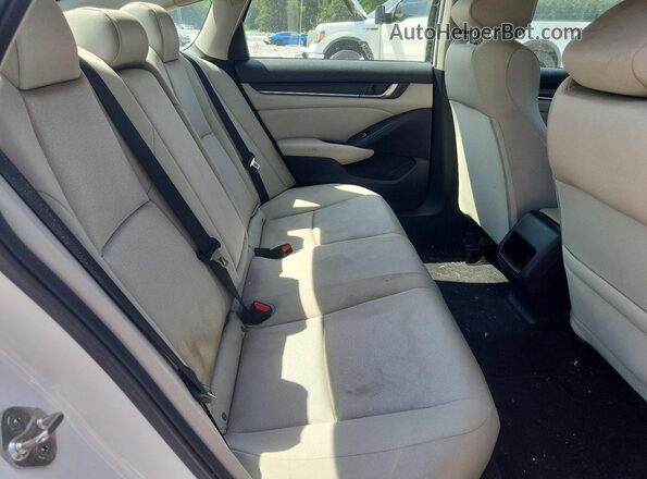 1HGCV1F19KA029046 2019 HONDA ACCORD White Rear seats view