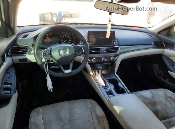 1HGCV1F19KA038152 2019 HONDA ACCORD White Вид щитка приладів