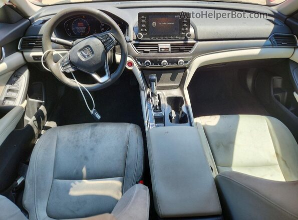 1HGCV1F19KA076366 2019 HONDA ACCORD Red წინა პანელის ხედი