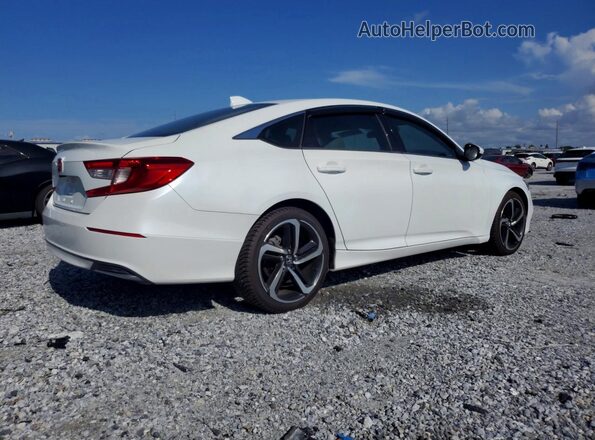1HGCV1F19KA143032 2019 HONDA ACCORD Белый Задняя правая четверть