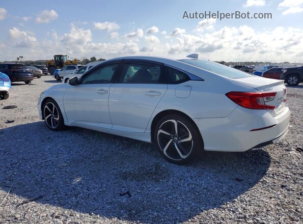 1HGCV1F19KA143032 2019 HONDA ACCORD Белый Задняя левая четверть