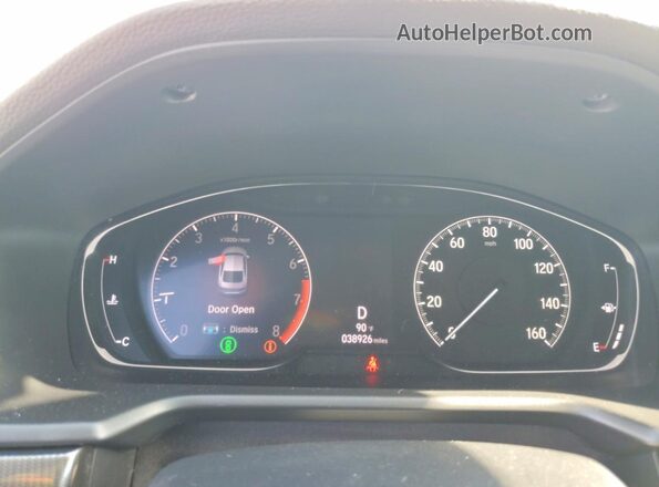 1HGCV1F19KA143032 2019 HONDA ACCORD Белый Вид щитка приборов
