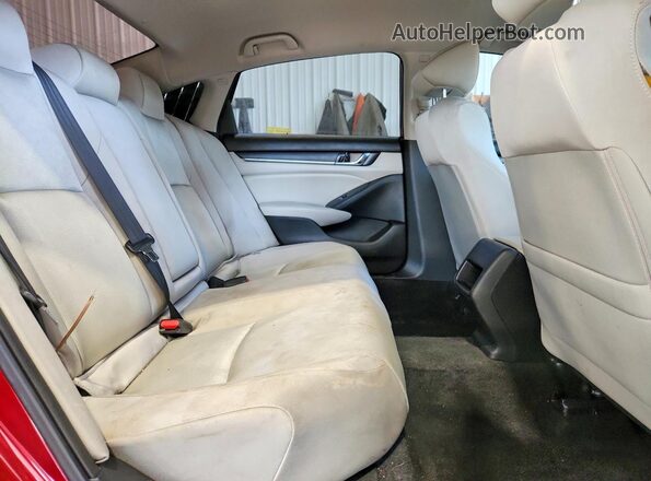 1HGCV1F19LA048083 2020 HONDA ACCORD Red Vista de los asientos traseros