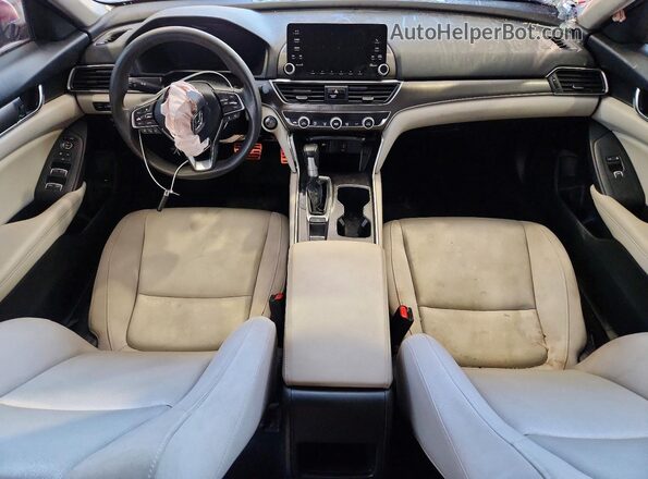 1HGCV1F19LA048083 2020 HONDA ACCORD Red Vista del salpicadero
