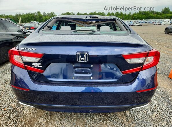1HGCV1F19LA065577 2020 HONDA ACCORD Blue უკანა ხედი