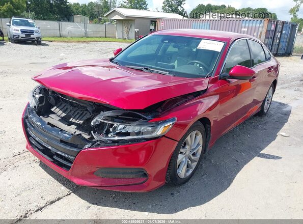 1HGCV1F19LA117547 2020 HONDA ACCORD Красный Передняя левая четверть